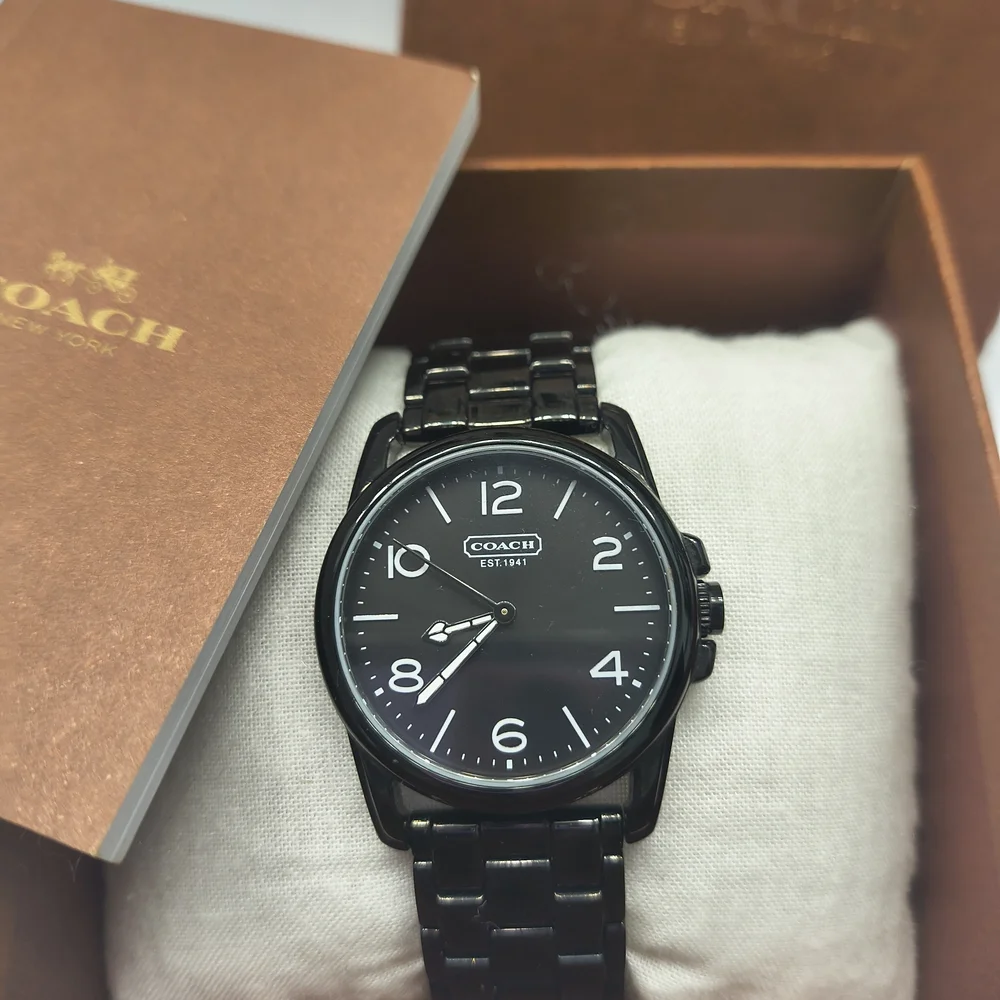 Coach Sydney Black Dial & Band Stainless Steel Women's Watch - Like New! - Picture 4 of 8